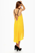 Sun-Kissed High-Low Yellow Dress
