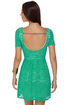 Gazebo Get-Together Teal Lace Dress