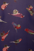 Bird is the Word Print Blue Top