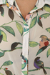 Bird is the Word Print Ivory Top