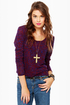 Because You're Mine Purple Sweater