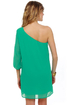 C'mon Get Happy One Shoulder Teal Dress