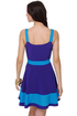 Pool Party Color Block Blue Dress