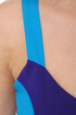 Pool Party Color Block Blue Dress