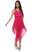 Ups and Downs Fuchsia Dress