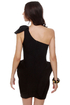 Marry the Night One Shoulder Black Dress