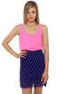 Hits the Spot Blue and Pink Polka Dot Dress