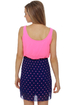 Hits the Spot Blue and Pink Polka Dot Dress