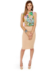 Building Block Beige Pencil Skirt