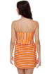 Collective Concepts Mangotini Striped Orange Dress