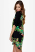 Botany Books Black Floral Print Dress