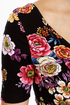 Radiant Roses Black Floral Print Dress