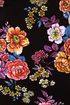 Radiant Roses Black Floral Print Dress