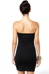 Stud-y Up Strapless Black Dress