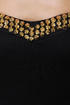 Stud-y Up Strapless Black Dress
