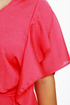 Cute and Kissable One Shoulder Coral Red Dress