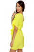 Cute and Kissable One Shoulder Yellow Dress