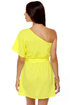 Cute and Kissable One Shoulder Yellow Dress
