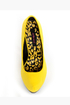 Dollhouse Dulce Yellow Lycra and Patent Platform Pumps