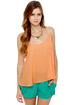 V-locity Peach Tank Top