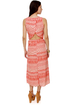 Firestarter Orange Print Maxi Dress