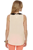 Piano Lounge Sleeveless Cream Top