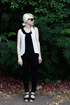 Piano Lounge Sleeveless Cream Top