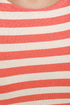 Stripe Back at Ya Coral and Ivory Striped Dress