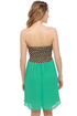 Zag, You're It Mint Green Print Dress