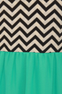 Zag, You're It Mint Green Print Dress