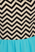 Zag, You're It Aqua Blue Print Dress