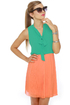 Family Tree Peach and Mint Dress