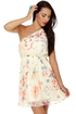 My Little Posy Floral One Shoulder Dress
