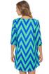 Zagging Rights Blue and Mint Striped Dress