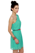 Ticker Tape Parade One Shoulder Mint Dress