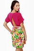 Peek-a-Bouquet Fuchsia and Floral Dress