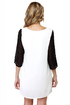 Au Pair Black and Ivory Shift Dress
