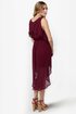 Tier-ing Up Burgundy Dress