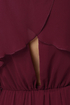 Tier-ing Up Burgundy Dress