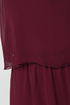 Tier-ing Up Burgundy Dress