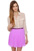 Jill Frost Lavender Mini Skirt