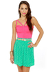 Chick-let�s Dance Mint Green Mini Skirt