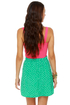 Chick-let�s Dance Mint Green Mini Skirt