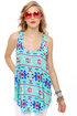 Sky's the Limit Turquoise Print Tunic Top