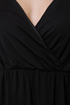 What Goes Around High Low Ivory and Black Dress
