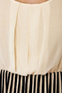 Belle Epoque Cream and Black Striped Dress