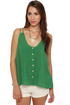 Think Tank Green Tank Top