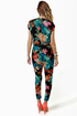 Gypsy Junkies Ziggy Disco Floral Print Jumpsuit