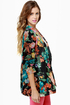 Gypsy Junkies Zeppelin Floral Print Blazer