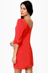 In My Prime-ary Coral Red Shift Dress